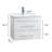 Soft-close Ceramic Vanity Set Mdf Modern Glossy White Bathroom