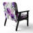 Geidel - Abstract Flowers - Upholstered Traditional Accent Arm Chair-316461008-495180382