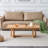 Burlywood Rectangular Solid Wood Dining Table