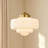 1-Light Schoolhouse Textured Drum Glass Pendant Light