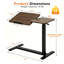 Bureau mobile réglable, poste de travail compact et moderne en bois et métal pour la maison