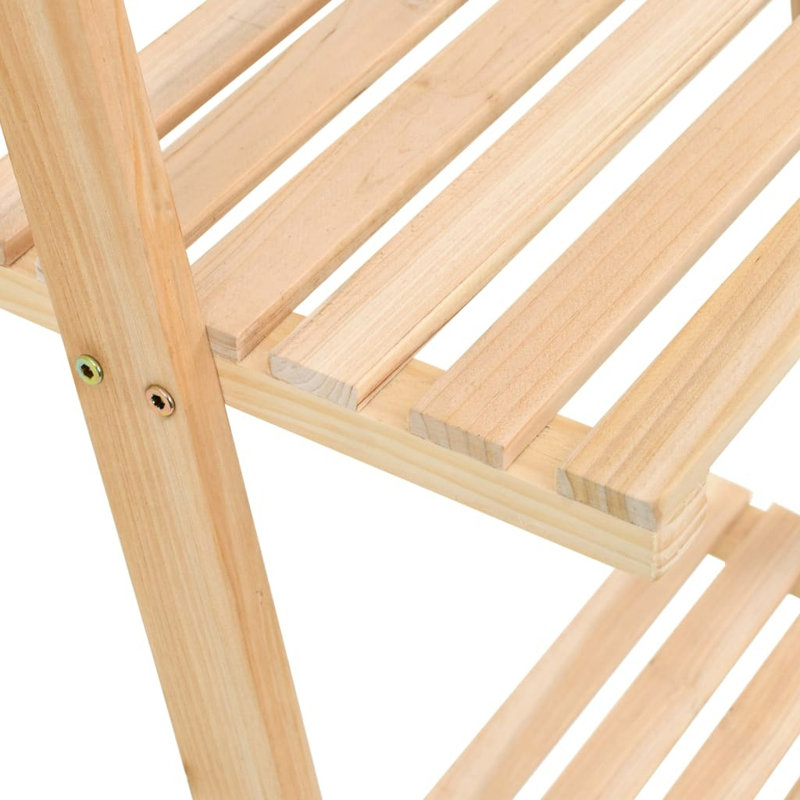Dockery Ladder Wall Shelf Cedar Wood 41.5x30x176 cm
