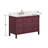 Alana 48 in. Single Sink Bathroom Vanity in Burgundy Red with Top-117807245-117807246