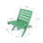 Grandcourt Fully Assembled All-Weather Recycled HDPE Outdoor Folding Patio Chair-630115121