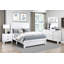 Table de chevet moderne 1Pc avec 2 tiroirs et quincaillerie de chambre à coucher en bois-1083888282