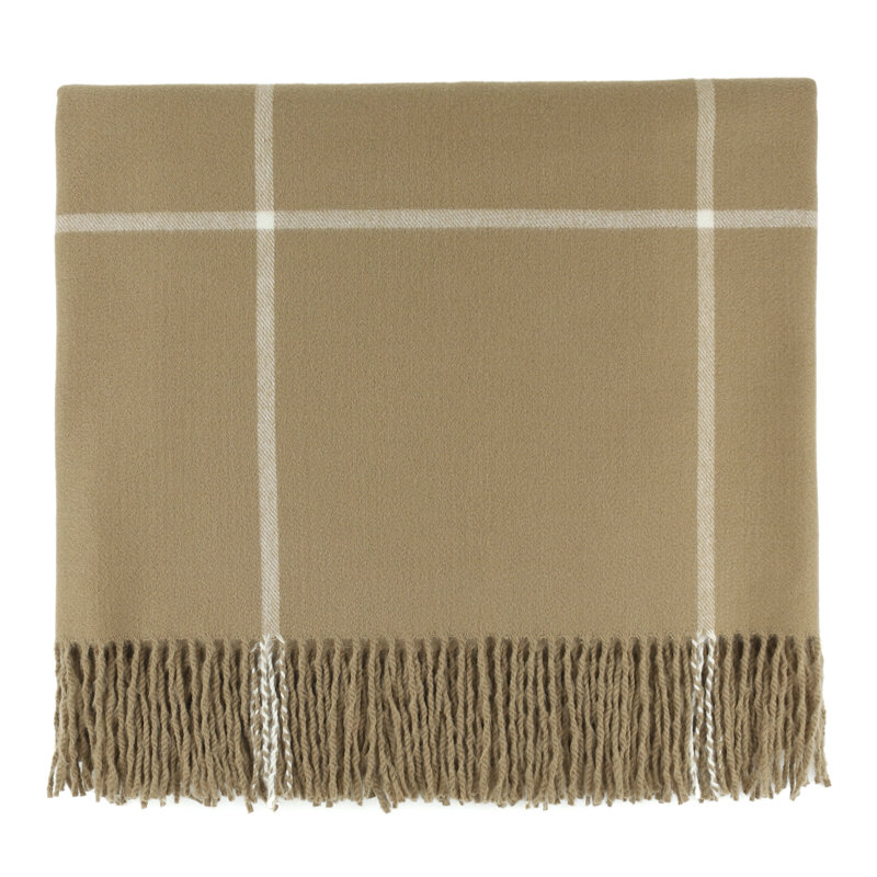 Glasgow 50" x 60" Throw, Camel