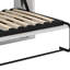 Lit escamotable horizontal horizontal avec armoire pliante, meuble peu encombrant pour chambre d'amis et bureau personnel