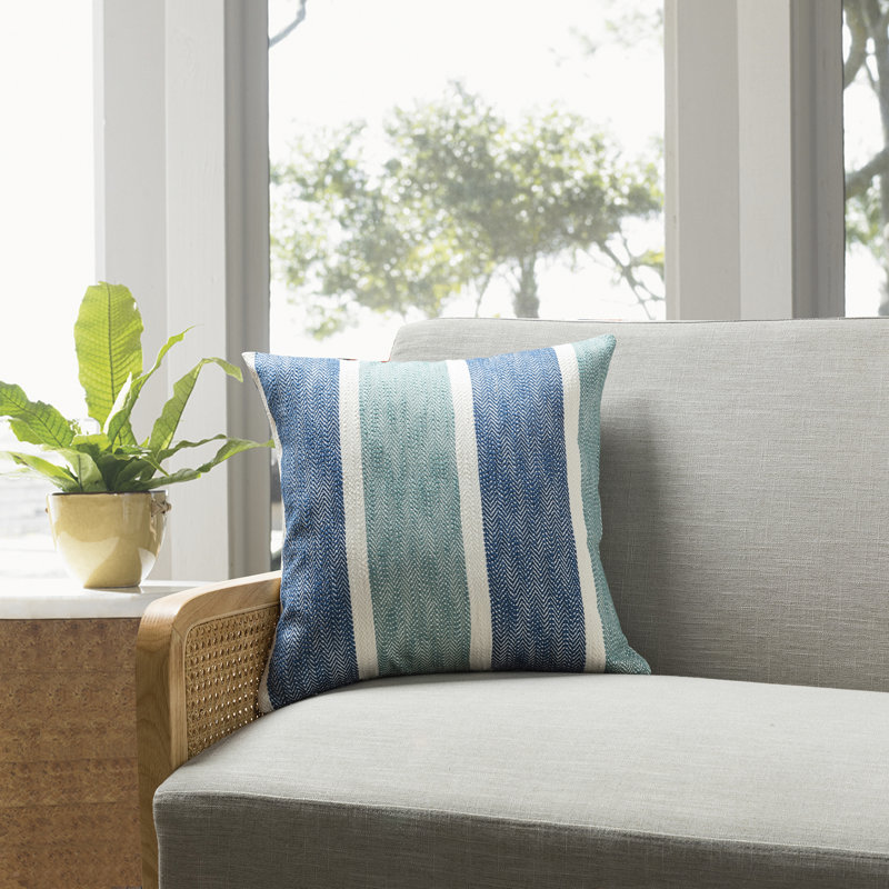 Coussin Los Angeles, Orange/bleu, Pas de bourre