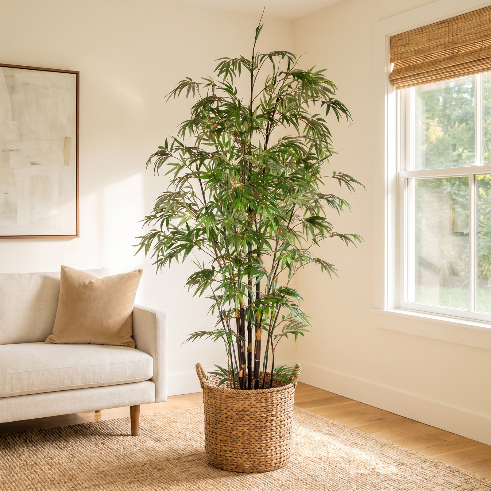 Bamboo Tree in Pot, 96" H x 32" W x 32" D