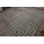 Antique Square Room Size American Folk Art Hooked Penny Rug