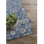 , Blue/Cream Kollektion 1869 No Pattern And No Solid Colour Area Rug-100662600