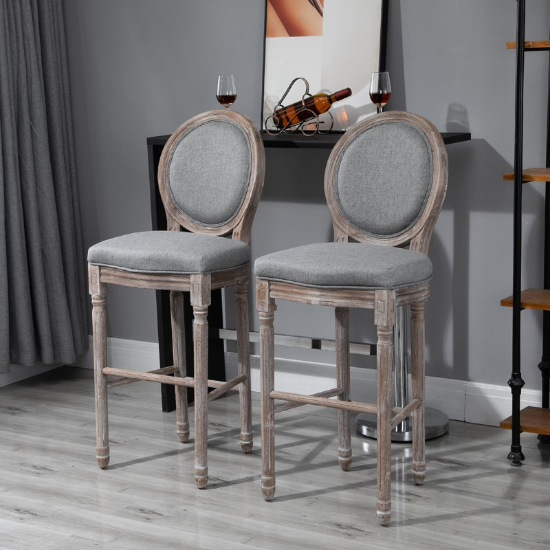 Hern 29.5'' Bar Stool, Gray
