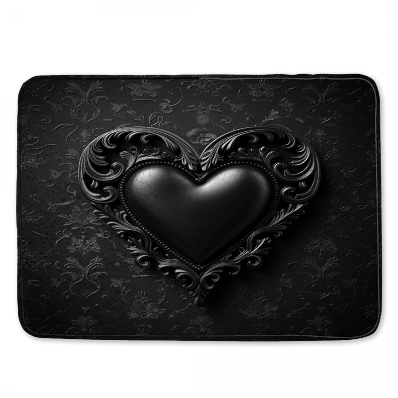 Coussin de bain Heart, L 34 po x L 21 po