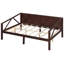 Lit de jour double avec support solide et stable, utilisation polyvalente dans différentes pièces, finition de l'espace de rangement, convient au salon de la chambre à coucher, structure solide, dessous-99582796-99582798