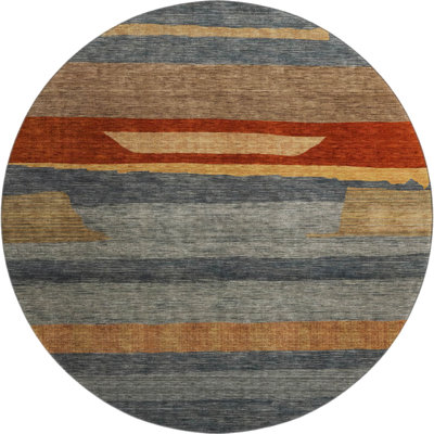 Premium Machine Washable Lubbers AMF1736 Stripe Rug