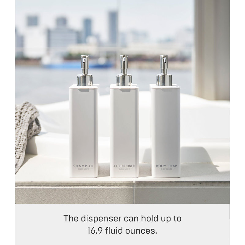 White Rectangular Minimalist Body Soap Dispenser