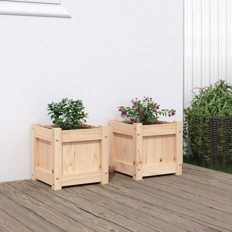 Bartolot Planter Box, Wood Pine