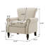 Upholstered Linen Armchair-1291803046