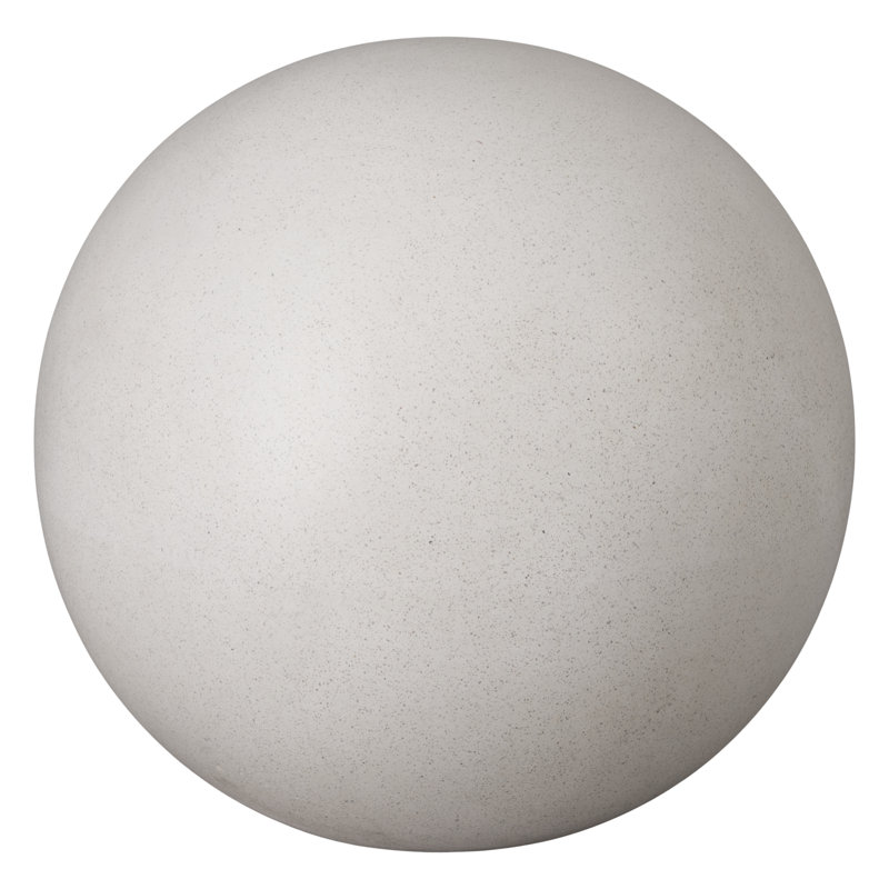 Boule de regard en ciment Efran, H 26 po x l 31 po x P 31 po, Blanc