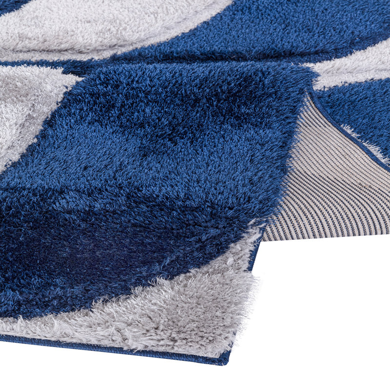 Carlyon Geometric Shag Indoor / Outdoor Area Rug, Rectangle 200 x 290cm