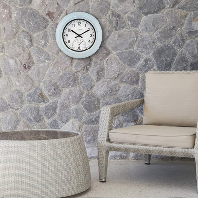 9" Outdoor Distressed Quartz Clock