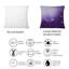Coussin décoratif ultra violet et bleu Marble Universe I-1357755532