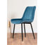 Edzard Double Pedestal High Gloss Dining Table Set with 4 Luxury Velvet Dining Chairs-53115189-53115198