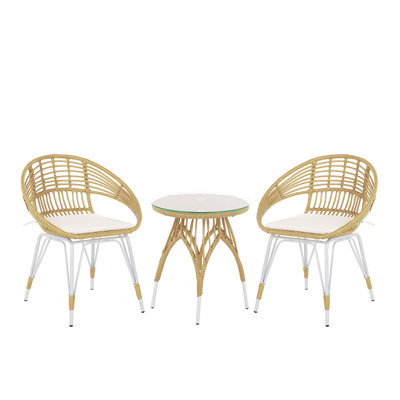 Seyfried 2 Seater Bistro Set with Cushions