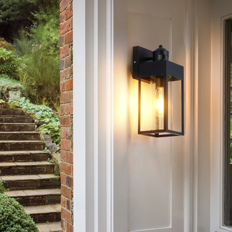 Smart Motion-Sensor Wall Lights For Enhanced Security And Convenience In Your Outdoor Spaces, Matte Black