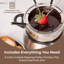 Marmite à fondue électrique en acier inoxydable de 6 tasses Nostalgia avec contrôle de la température, 6 fourchettes à code de couleur et pot amovible - Parfait pour le chocolat, le caramel, le fromage, les sauces et plus encore