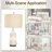 Rustic Resin Table Lamp
