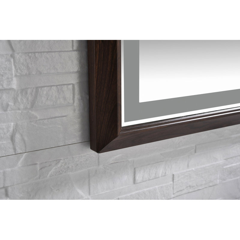 Bathroom LED Mirror, Aluminum Frame Mirror, Wall Mounted Vanity Mirror, 36" x 72"