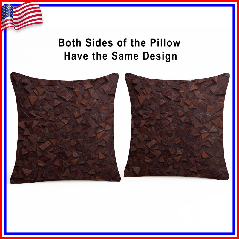 Coussins décoratifs Brown, 16 po x 16 po