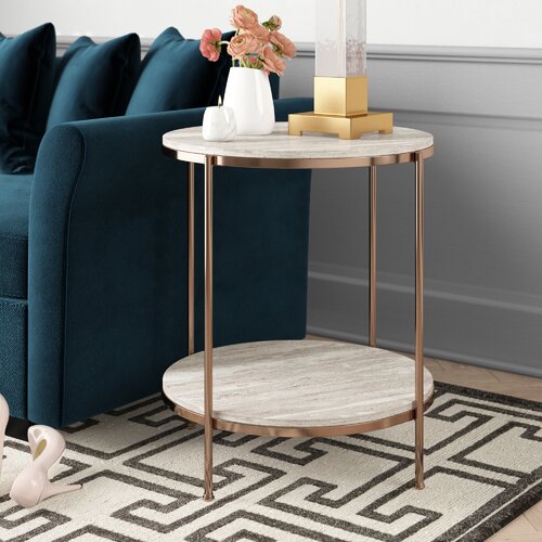 Mercer41 Stamper End Table & Reviews | Wayfair