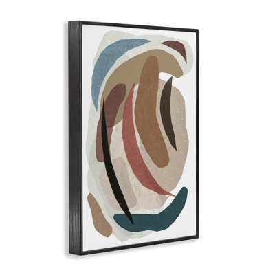 Giclée encadrée de papier, tons de terre, par Nikki Galapon