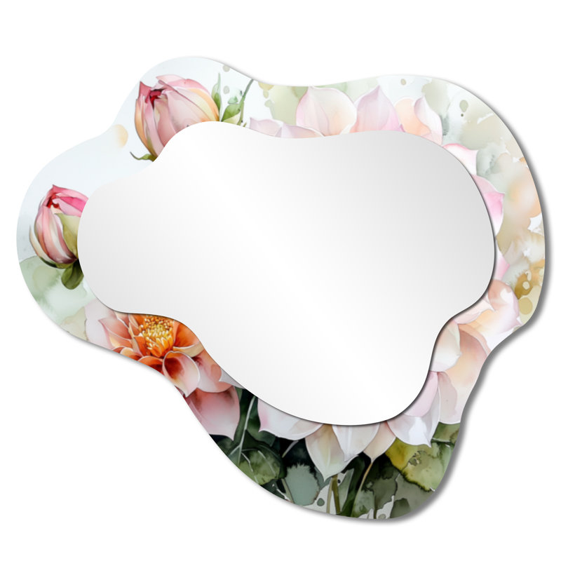 Miroir de salle de bain moderne moderne Dahlia Muse I - Dahlia, 25 po x 28 po