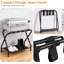 Porte-bagages, support de valise pliable en métal avec tablette inférieure, pour chambre d'amis, chambre d'hôtel, maison de vacances