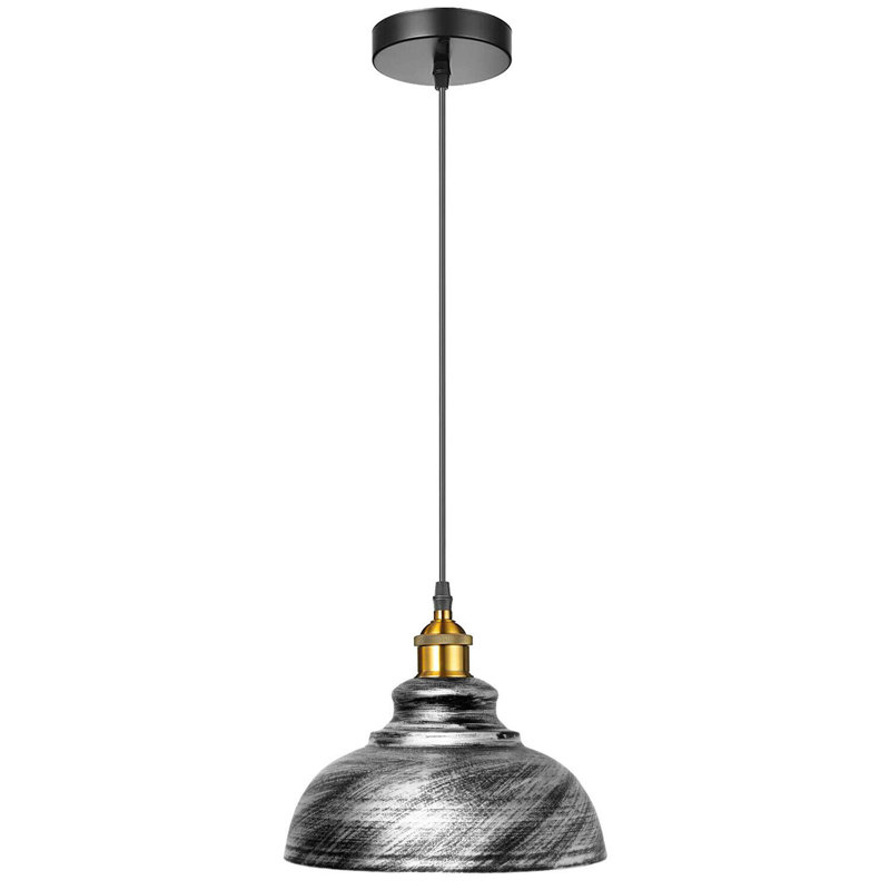 Hillmont 1 - Light Brushed Silver Pendant