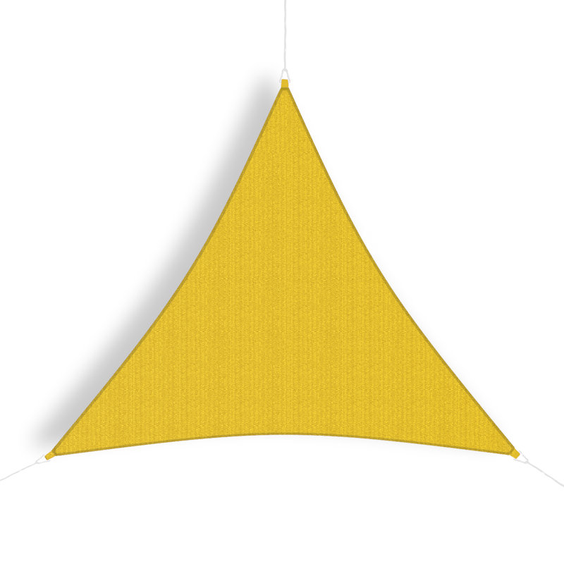 Toile d'ombrage triangulaire 10 pi, Jaune