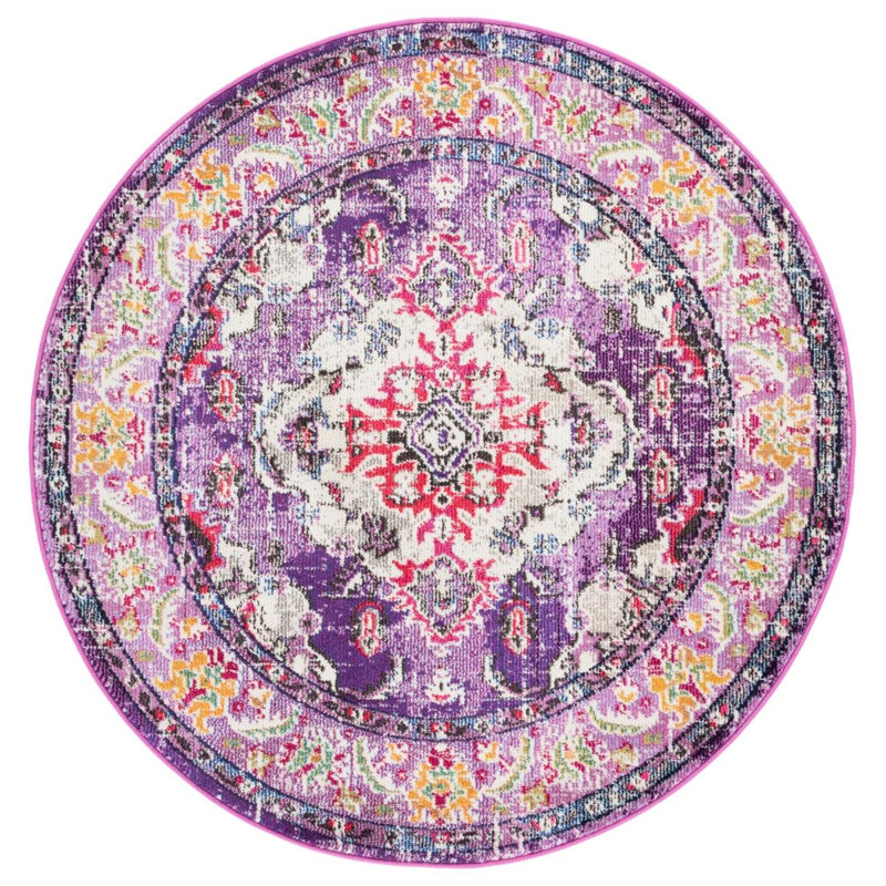 Damaris Oriental Area Rug, Round 122cm