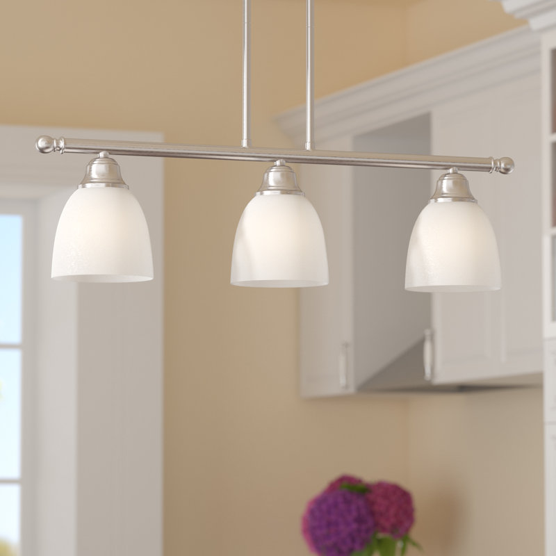 Mayday 3 - Light Kitchen Island Pendant, Brushed Nickel