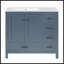 Meuble-lavabo 36 po avec lavabo en céramique et armoire de rangement abondante - Portes et tiroirs à fermeture en douceur-575814649