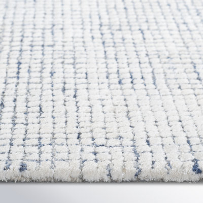 Rowe Handmade Tufted Ivory/Blue Rug