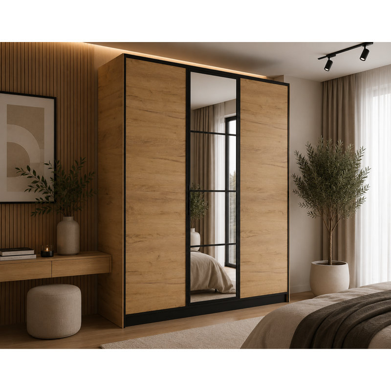 Wardrobe, Natural/Black