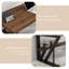 Bureau rectangulaire en bois massif noyer-1085527700