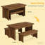 Table de cuisine style ferme