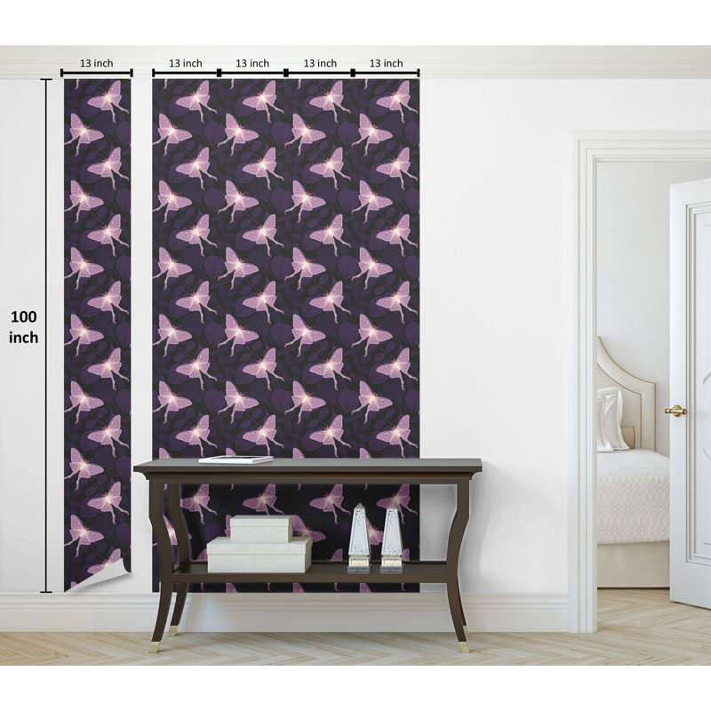Torrick Roll, L 100 po x l 13 po, Lilas pâle, mauve foncé