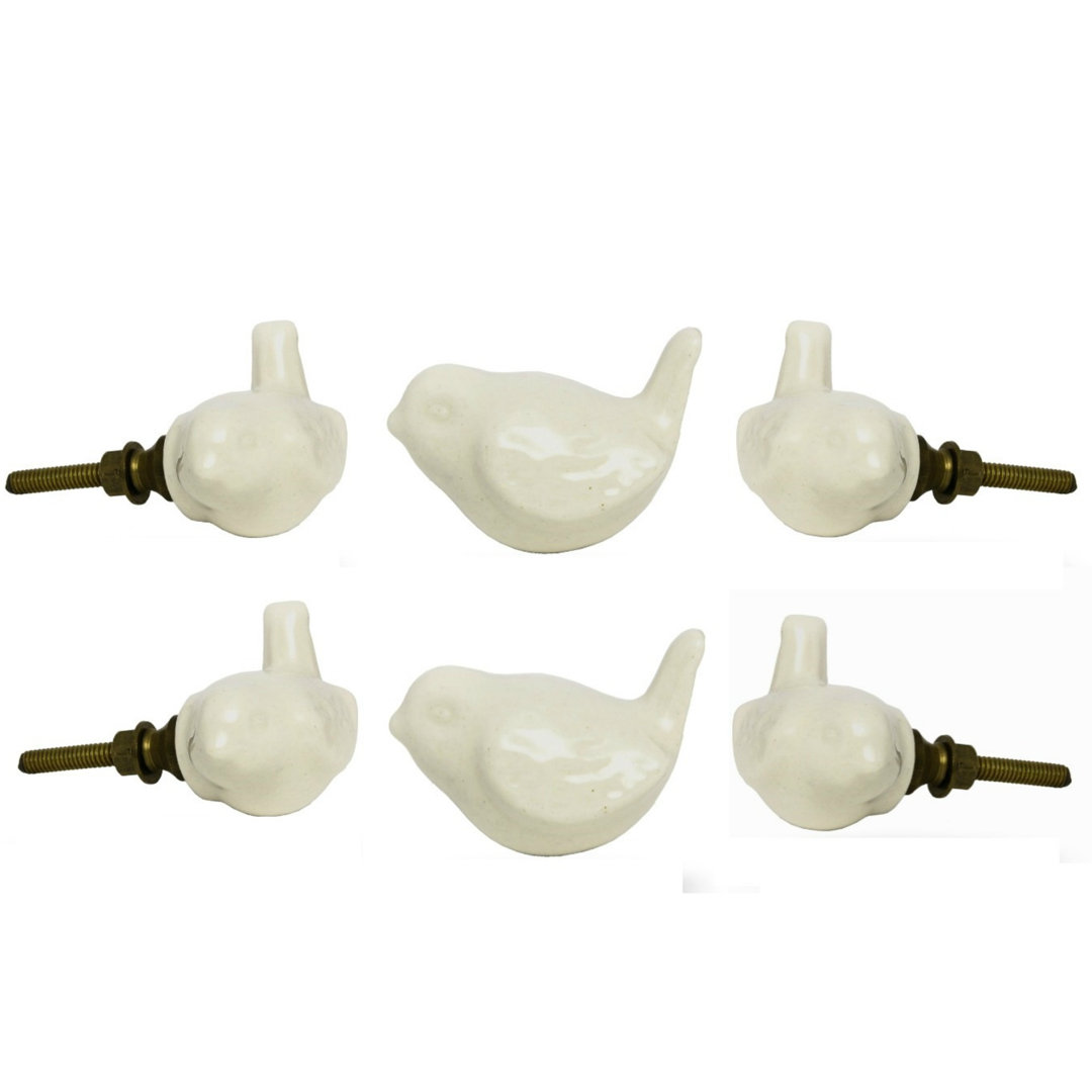 Dove 1.6" Length Novelty Knob Multipack (Set of 6) Trinca-Ferro