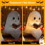 Lampe de lecture de fantôme mignonne, veilleuse de fantôme mignonne d'Halloween, décorations d'Halloween illuminant les fantômes pour les lecteurs de table de centre de table de maison d'intérieur (6 pouces)