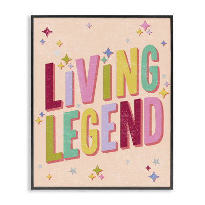 «Vintage Living Legend», art de la giclée encadrée par Caroline Alfreds